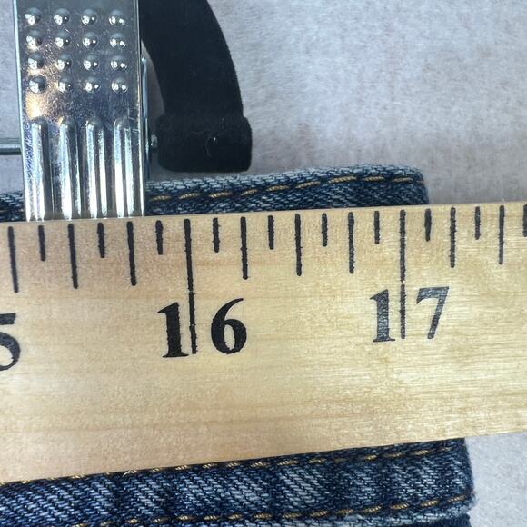 Ann Taylor LOFT Denim Mini Skirt Blue Size 10 Medium Wash Straight Stretch 90s - Picture 6 of 8